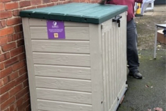 Bin outside Kingswood Village Hall