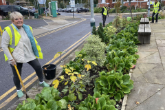 Working outside Kingswood Village Hall