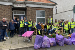 People outside Kingswood Village Hall